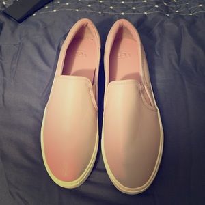 Leather Ugg slip-ons
